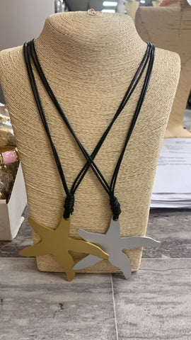 Collar estrella Cuero