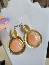 #856-Set Coral Anillo -Aretes Liquidacion