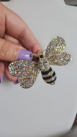 Prendedor Abeja plata
