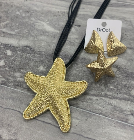 Aretes Estrella Mar Dorado