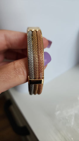 Pulsera Trenzada café