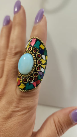 Anillo Mosaico  Colores $26