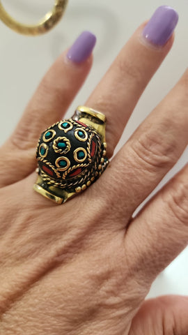 Anillo Mosaico Puntitos