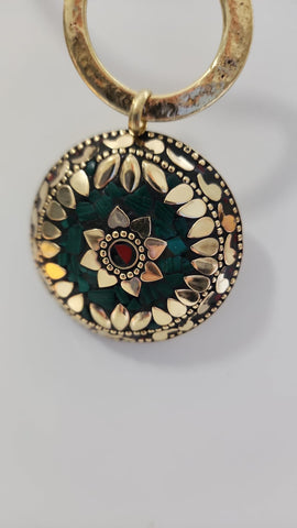 Mosaico Circular Pequeño Dorado