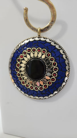 Mosaico Grande Azul Piedra Oscura