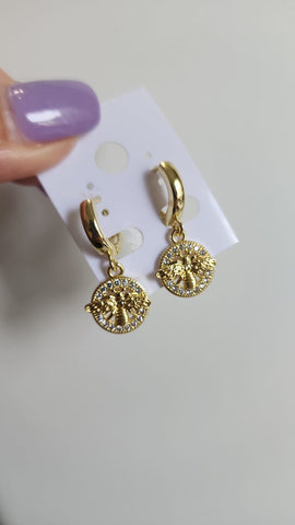Aretes Huggy de Abeja