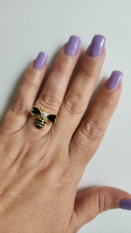 Anillo Abeja Negro