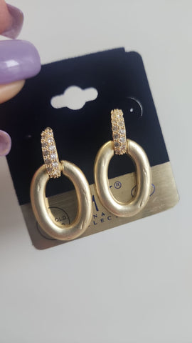 A721-Aretes Matte Oro