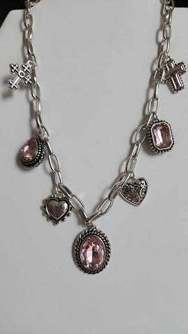Collar de Charms  Rosa