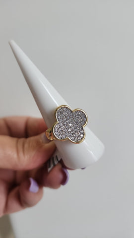 Anillo Clover Diamanatado