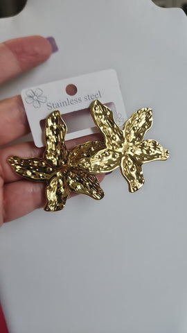 Aretes de Flor en SS