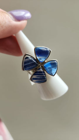 Anillo Flor Plata 925