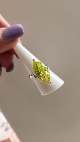 Anillo Plata 925-Verde