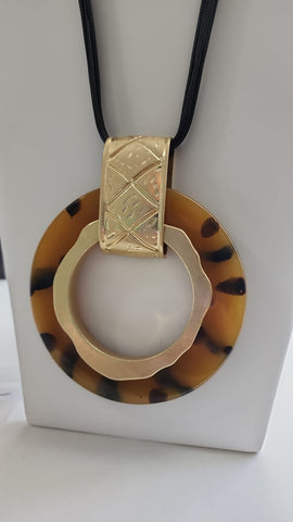 C720-Collar Círculo Ojo Tigre