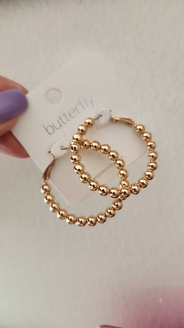 A058 -Aretes Balines Oro