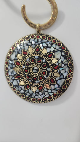 Mosaico Grande Blanco y rojo