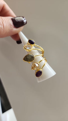 Anillo de Cristal y Ónix