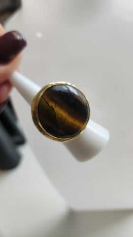 Anillo Redondo  Ojo Tigre
