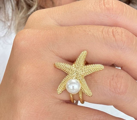 Anillo de Estrella y Perla