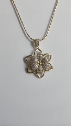 Gema de Flor  6 Petalos Diamantada