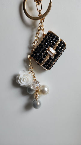 Llavero de la Cartera  Negra en Piedras