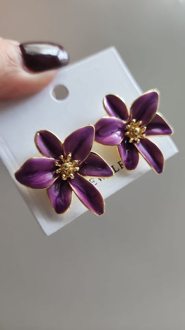 Flor Esmaltada  Lavanda