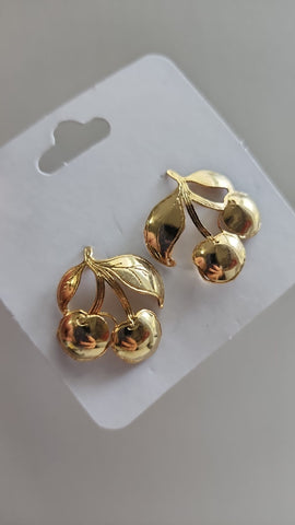 Aretes de Cherry  24k