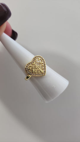 Anillo del Árbol de la Vida  En un Corazón