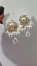 Aretes de Perla con Baggette