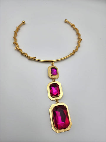Set Fushia Choker