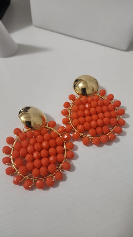 Aretes Redondos  Cuencas Orange