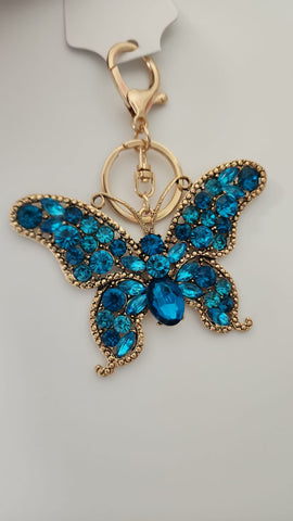 Llavero Mariposa  Azul