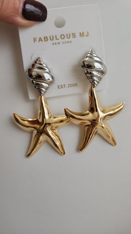 618-2-Aretes Estrellas y Caracol