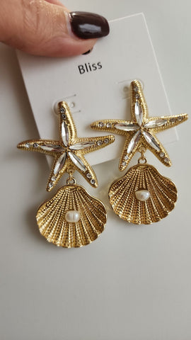 618-3-Aretes Estrellas y Almeja