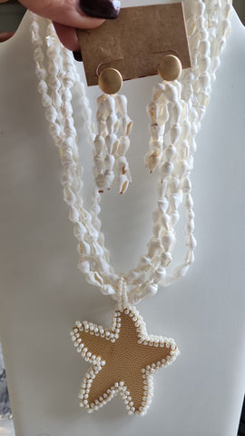 Collar de Caracol  Blanco