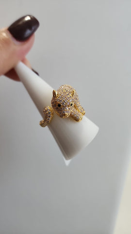 Anillo Diamantado Pantera