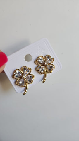 Aretes de Trébol Oro