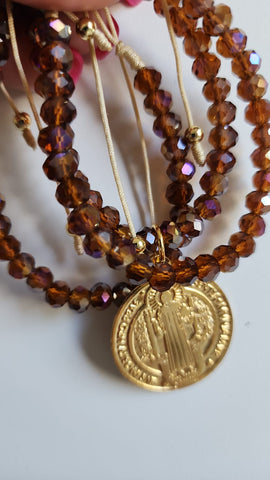 Trio de Pulseras en Cuencas  San Benito  Tornasol