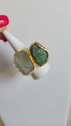 Anillo Fucsita  Verde