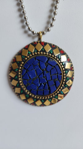 Gema circula azul # 2