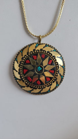 Gema Mosaico  Dorada Con Olas