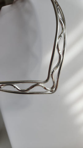 Choker diamante con textura