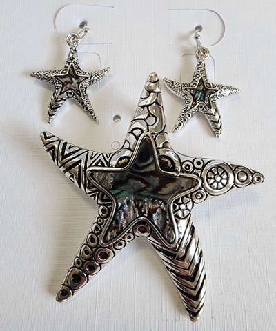 #012-Set de Estrella de Mar  Con diseños Geométricos