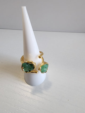 Anillo Drutzy  Corto de dos piedras