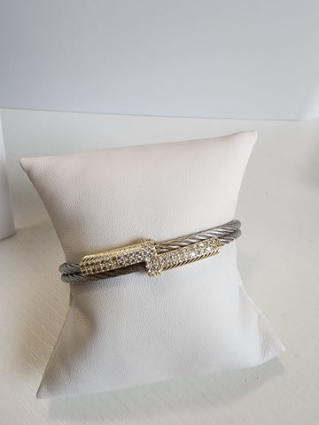 P-542-Pulsera dos líneas  Dos Tonos