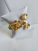 Set Hoja Piedra Verde Esmeralda