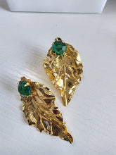 Set Hoja Piedra Verde Esmeralda