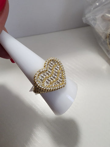 Anillo Corazón  Baggette