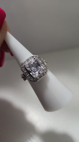 Anillo Cuadrado Clear