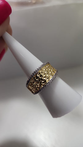 Anillo dos tonos Cromeado